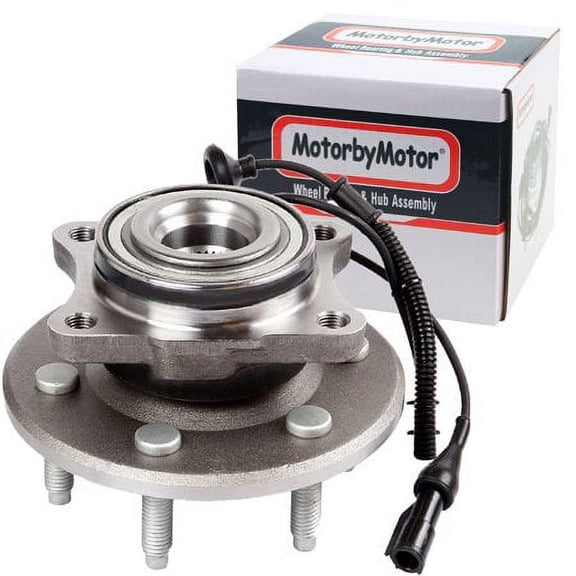 MotorbyMotor Rear Wheel Bearing & Hub Assembly Compatible with 2007-2010 Ford Expedition, 2007-2010 Lincoln Navigator Hub Bearing w/6 Lugs, w/ABS-541008