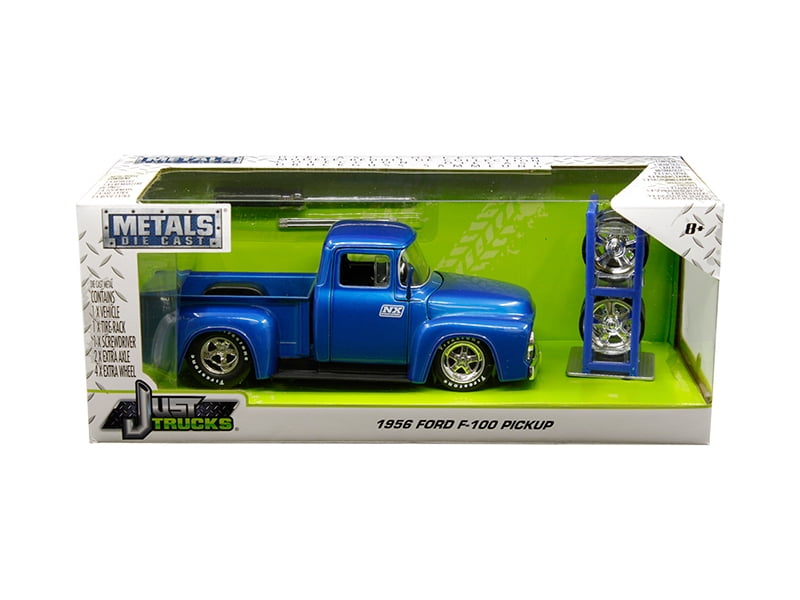 Jada Just Trucks Metals Diecast 1956 Ford F-100 Pickup Turquoise 1 24 for sale online