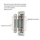 thumbnail image 2 of Bisagras de Puerta Ocultas, 4 Paquetes de Bisagras de Puerta Ocultas Ajustables, Capacidad de Carga de 110 Libras, Bisagras Ocultas Resistentes para Puerta Secreta, 2 of 5
