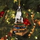 thumbnail image 1 of Puntoco Colgante con forma de árbol de Navidad, adorno navideño con forma de perro, colgante de trineo, libros navideños, adornos acrílicos, regalos para amantes de los libros, adornos navideños, 1 of 6