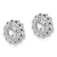 thumbnail image 3 of Auriga Fine Jewelry 14K White Gold Twisted Edge Diamond Earring Jackets for Women, 3 of 3