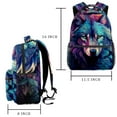 thumbnail image 2 of Lightweight Backpack Wolf School Bag Travel Laptop Daypack for Men Women Casual Rucksack, 2 of 6