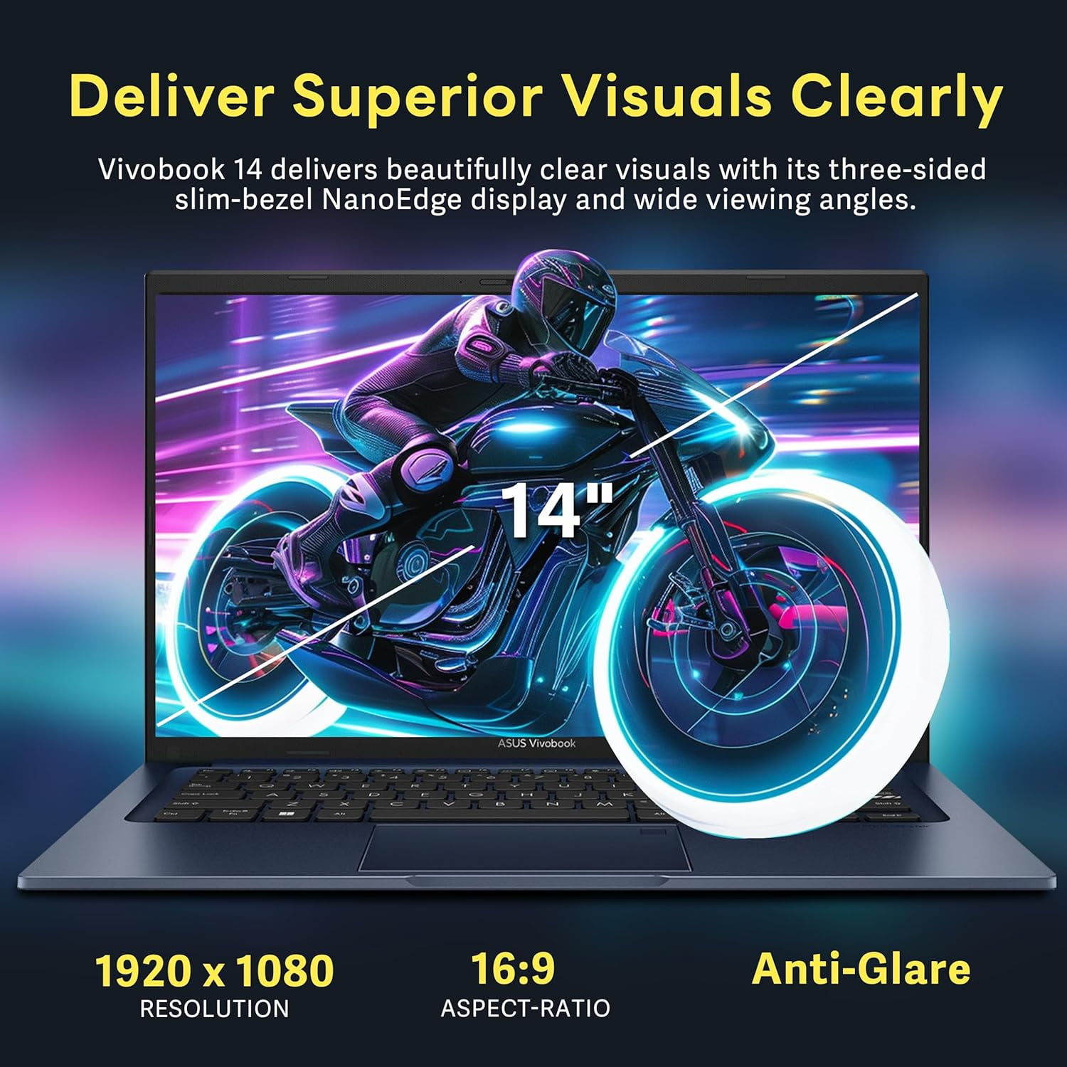 ASUS Vivobook 14" FHD Anti-glare Laptop, Intel i3-1215U, 16GB RAM, 1.16TB Storage(1TB SSD+160GB Docking Station Set), Intel Iris Xe Graphics, HD Camera, WiFi 6E, Bluetooth, Win 11, Quiet Blue