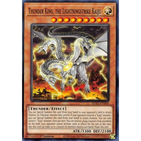 YuGiOh Structure Deck: Albaz Strike Common Thunder King, the Lightningstrike Kaiju SDAZ-EN008