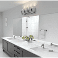 thumbnail image 3 of Artika Essence 27 in. 4 Light Chrome Modern Integrated LED Vanity Light Bar for Bathroom with Bubble Glass, 3 of 4
