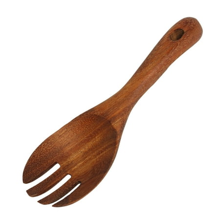 

Acacia Mangium Salad Serving Fork Spoon Cookware Utensils Wooden Salad Sporks for Kitchen