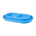 thumbnail image 1 of Comedero y bebedero para gatos, comedero para exteriores, fácil de limpiar, ideal para gatos de interior. Azul, 1 of 9