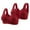 Wine, variant on Summer Fashion Plus Size Sports Bras for Women Printing Thin Style Ventilate Without Steel Rim