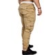 thumbnail image 3 of Pantalones largos para hombre, informales, de color liso, con bolsillos, cintura elástica, cordón ajustable y tobillos, deportivos, de poliéster., 3 of 6