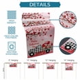 thumbnail image 6 of Valentine's Day Table Runner 72 Inches Long Farmhouse Dress Scarves, Ombre Pink Love Tree Truck Roses Plaid Dining Tablerunner for Coffee Table/Kitchen Island/Party Décor, 13" x 72", 6 of 8