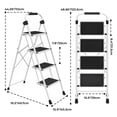 thumbnail image 2 of Alvantor Step Ladder,Ultra-Thin Folding Step Stools 330 lbs Capacity, 2-Inch Thin for Storage, Anti-Slip Pedals & Handrails, Sturdy Steel for Home, 2 of 7