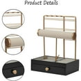 thumbnail image 3 of Multi-Functional Jewelry Stand, Necklace, Bracelet, Earring, and Chain Organizer Holder for Home (Black), 3 of 7