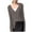 Grey, variant on Women's Lightweight V Neck Button Down Cardigan Sweater For Casual Outfit With Long Sleeves Travel Clothes Sun Shirt