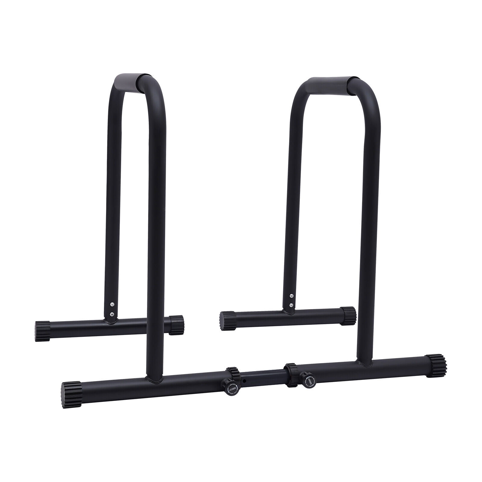 Yoleo Adjustable Dip Bar 500lbs Dip Station Portable Functional Fitness Bar with Safety Connector Heavy Duty Dip Stand Body Press Bar Parallette Exercise Bar Workout Equalizer for Calisthenics Walmar...