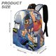 thumbnail image 3 of Hombre Perro-theme Backpack, Campus style schoolbag Bookbag with Adjustable Shoulder Straps And Large Zip Compartment, Unisex Travel Bags.42x30x15cm, 3 of 6