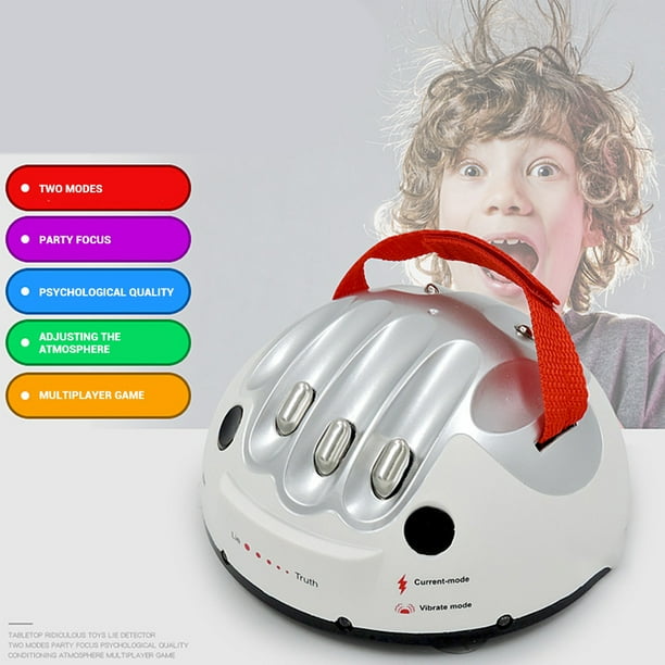 Mini detector de mentiras, polígrafo ajustable, juguete de descarga eléctrica, divertido juego de mesa