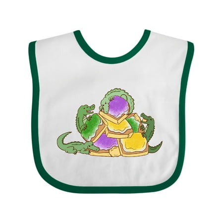 

Inktastic Alligator Beignet Feast Gift Baby Boy or Baby Girl Bib