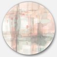thumbnail image 1 of Designart 'Intersect II Grey' Shabby Chic Metal Circle Wall Art, 1 of 3