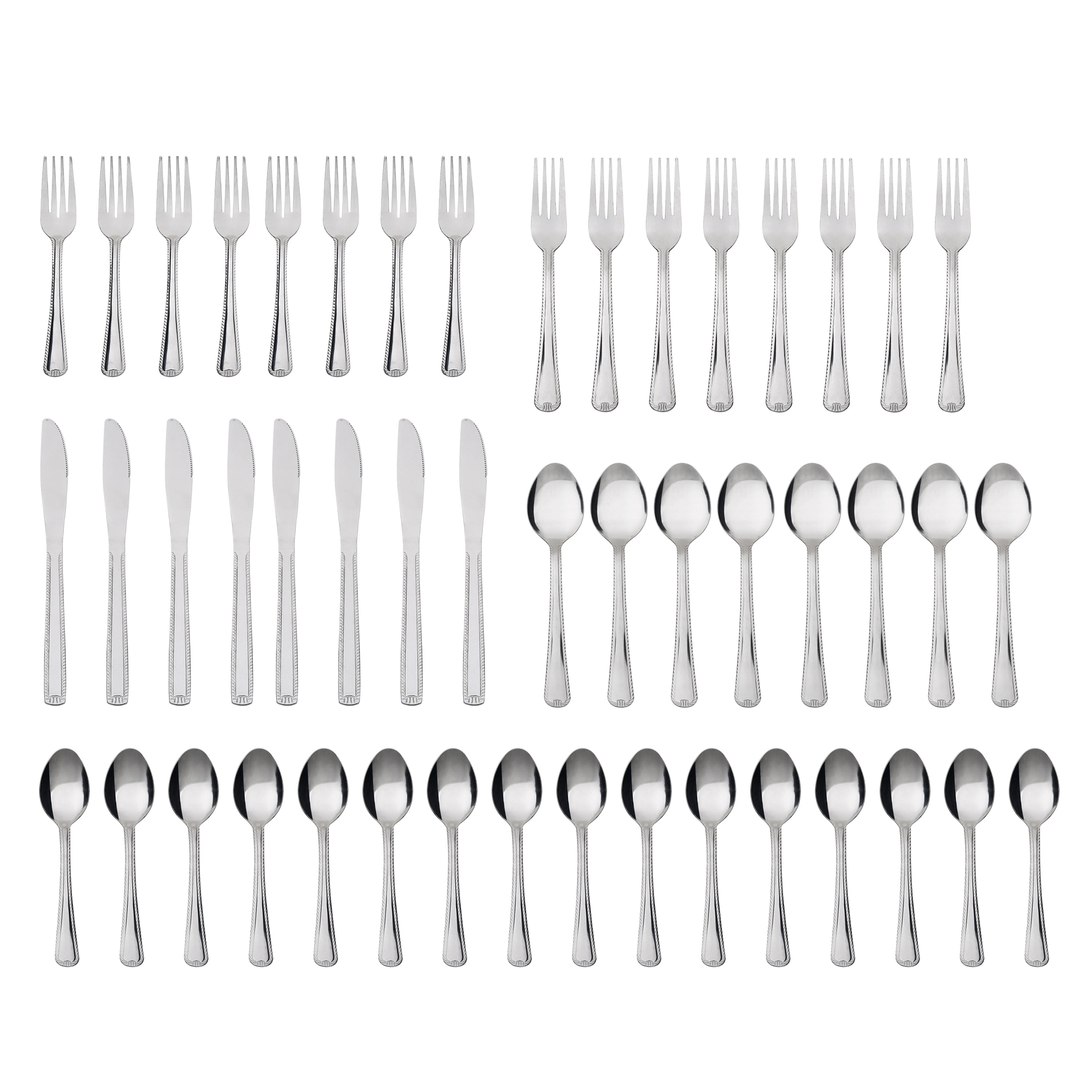 MS 49 LACE FLATWARE STAINLESS STEEL FLATWARE TRAY SET