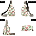 thumbnail image 3 of ALAZA Frog with Mushroom Sling Bag for Women Men Waterproof Crossbody Chest Bags, 3 of 7