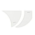thumbnail image 2 of EGNMCR 2-Pack Twisted Templates, Acrylic Quilting Templates For Apprentices DIY Quilting Sewing Crafts Embroidery some rulers, 2 of 4