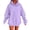 Purple, variant on Womens Graphic Hoodie Spooky Season Ghost Sleeve Graphic Drawstring Long Sleeve Pullover Vintage Halloween Streetwear Top Fall Winter Oversized Sweatshirts Beige L