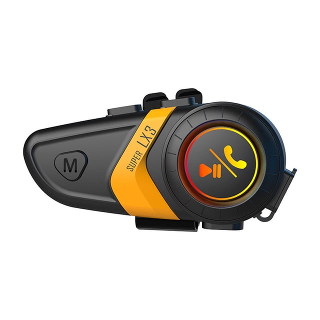 Yeacher Motorcycle Helmet BT5.0 Headset Wireless Riding Intercom Kit Noise Reduction Headphone Waterproof for Hands-Free
