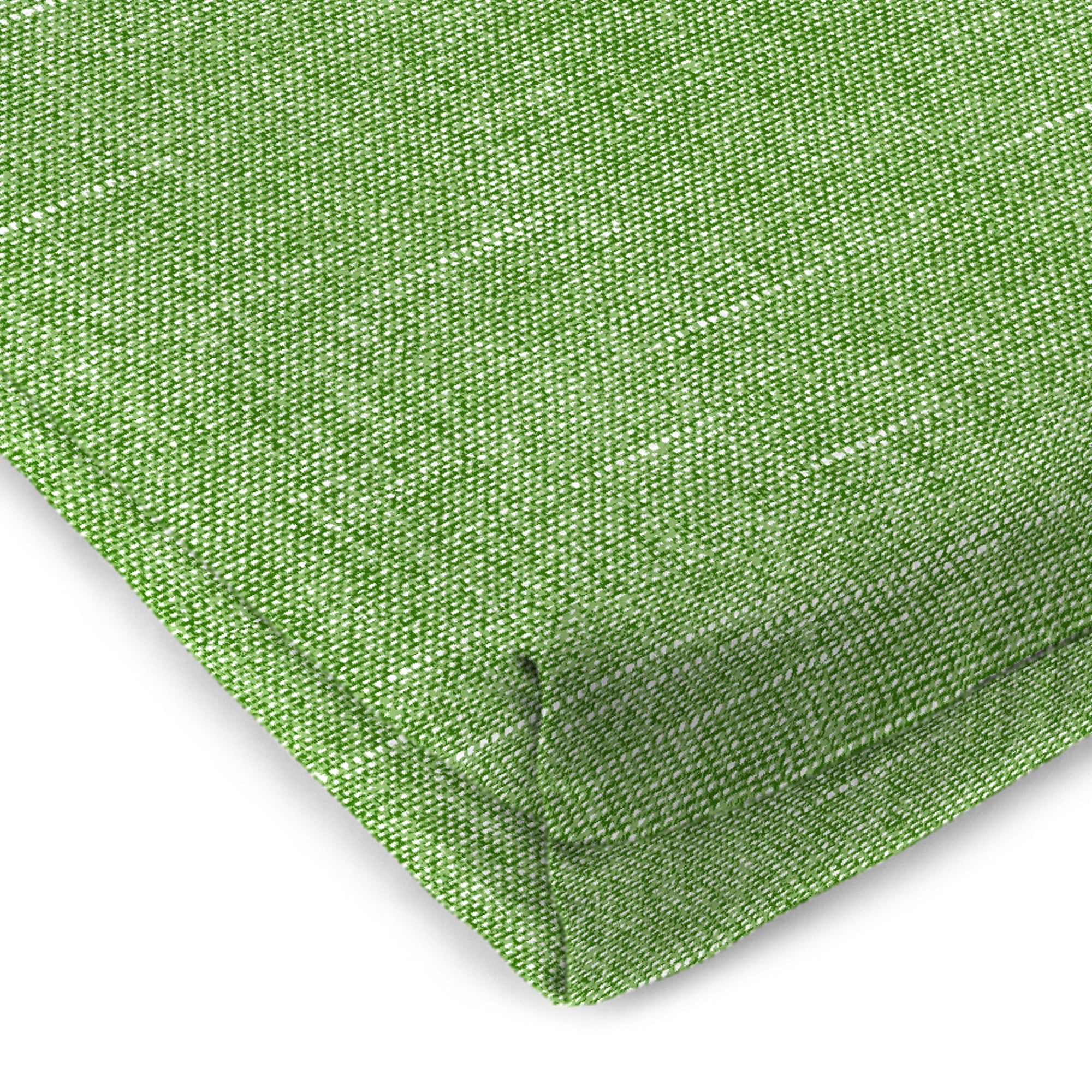 Jordan Manufacturing 48" x 18" Tory Palm Green Crosshatch Rectangular Outdoor Settee Swing Bench Cushion with Ties