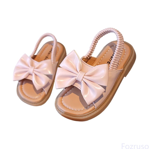 Fozruso Girls Sandals For Toddlers And Kids Comfortable Outdoor Summer Beach Shoes With Sole For Ages 12 Months To 7 Years,Sizes 21 Toddlers 12-15 Months(Pink)