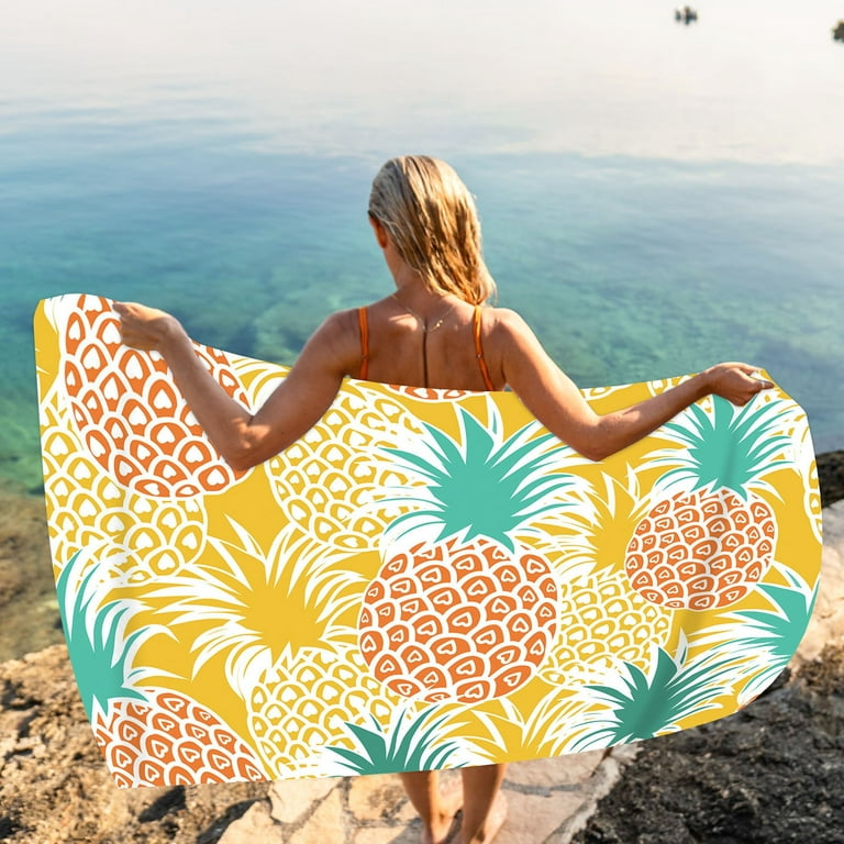 Dqueduo Oversized Beach Towel - 30 x 60 Inch Extra Large Pool