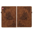 thumbnail image 2 of Feishell Smart Cover for iPad 10th Generation 10.9" (2022),Shockproof Butterfly & Flower Embossed Pattern PU Leather Folio Flip Card Slots Wallet Case Cover with Auto Wake Sleep,Brown, 2 of 9