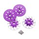thumbnail image 2 of 4 Piezas Disco de Freno RC Llanta de Rueda de Cubo Hexagonal Neumáticos Disco de Freno 12mm Decoración de Disco de Freno para Accesorio Coche Camión Violeta, 2 of 8