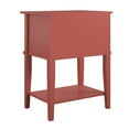 thumbnail image 6 of Franklin Accent Table with 2 Drawers, Terracotta, 6 of 9