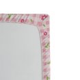 thumbnail image 2 of Ambesonne Pink Green Fitted Sheet, Checkered Flower Petals, Queen Size, Pale Pink White, 2 of 2