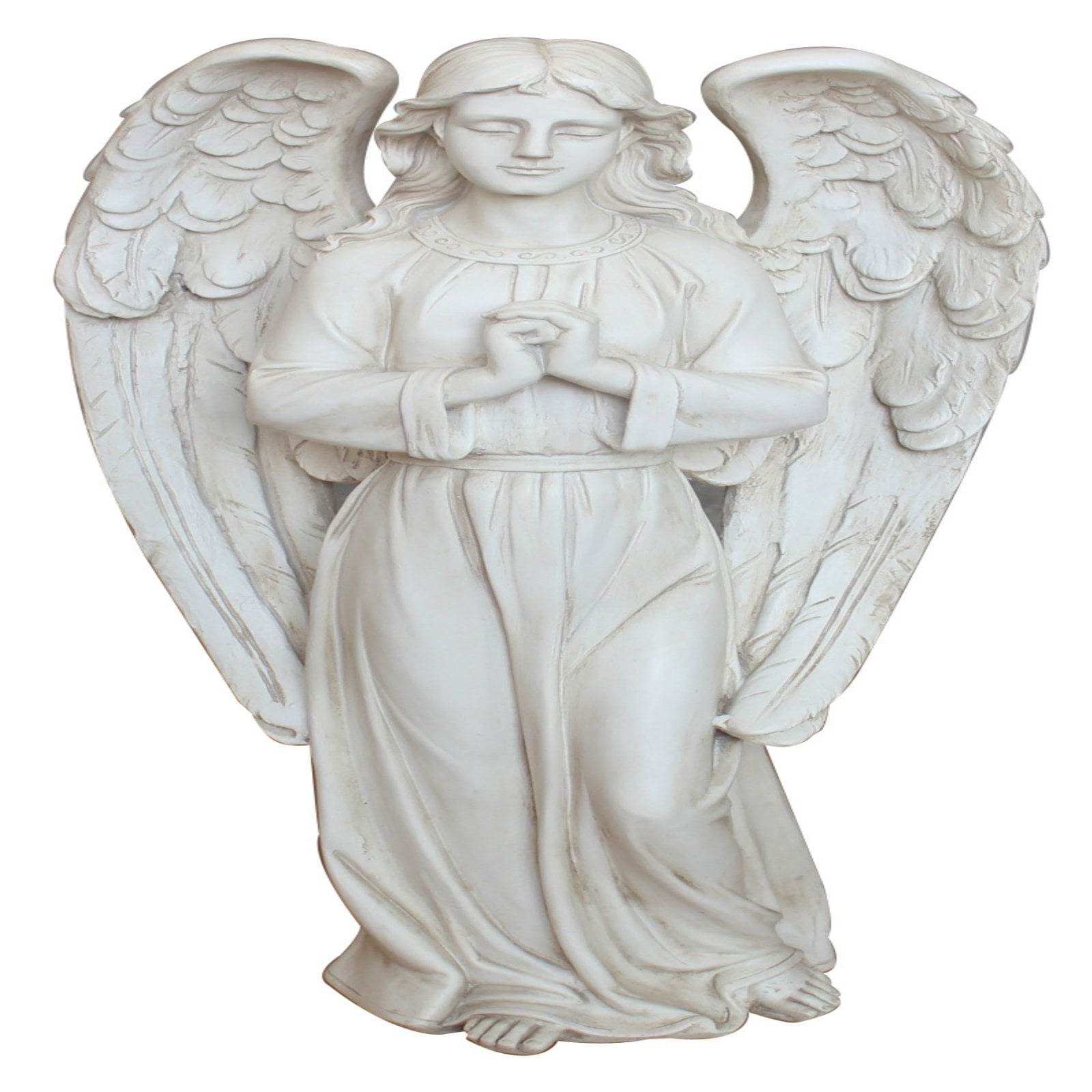 Hi-Line Gift Polyresin Traditional Garden Sculpture, White