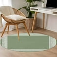 thumbnail image 5 of Cameo Brown Greek Key Large Area Rugs for Bedroom Living Room, Soft Non Slip Carpet Bedside Rug, Geometric Greece Ancient Farmhouse Geo Round Floor Cover Kitchen Accent Rug 4' for Dining Room/Office, 5 of 9