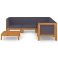 thumbnail image 3 of vidaXL 6 Piece Patio Lounge Set with Cushions Solid Acacia Wood, 3 of 11