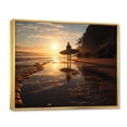 thumbnail image 2 of Designart "Surfers Paradise Beach Photo II" Nautical & Beach Floater Framed Wall Decor, 2 of 7
