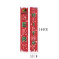 thumbnail image 5 of Feliz Navidad fiesta decoración porche signo puerta delantera colgante pancartas banderas, decoración de pared para casa patio granja, juego de 2 JAMW Sencillez, 5 of 5