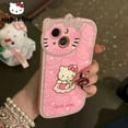 thumbnail image 2 of Sanrio Hello Kitty Cute Rhinestone Soft Gel  Phone Case for Apple iPhone 15 14 13 12 11 Pro Max New Phone Case, 2 of 20