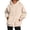 Khaki, variant on Women's Floral Embroidered Hoodie Sweatshirt, Long Sleeve Kangaroo Pocket Relaxed Pullover Top for Casual Everyday Wear