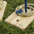 thumbnail image 5 of Triumph Wood Quoit Target Outdoor Lawn Game Set with Six Sisal Rope Toss Rings, 5 of 7
