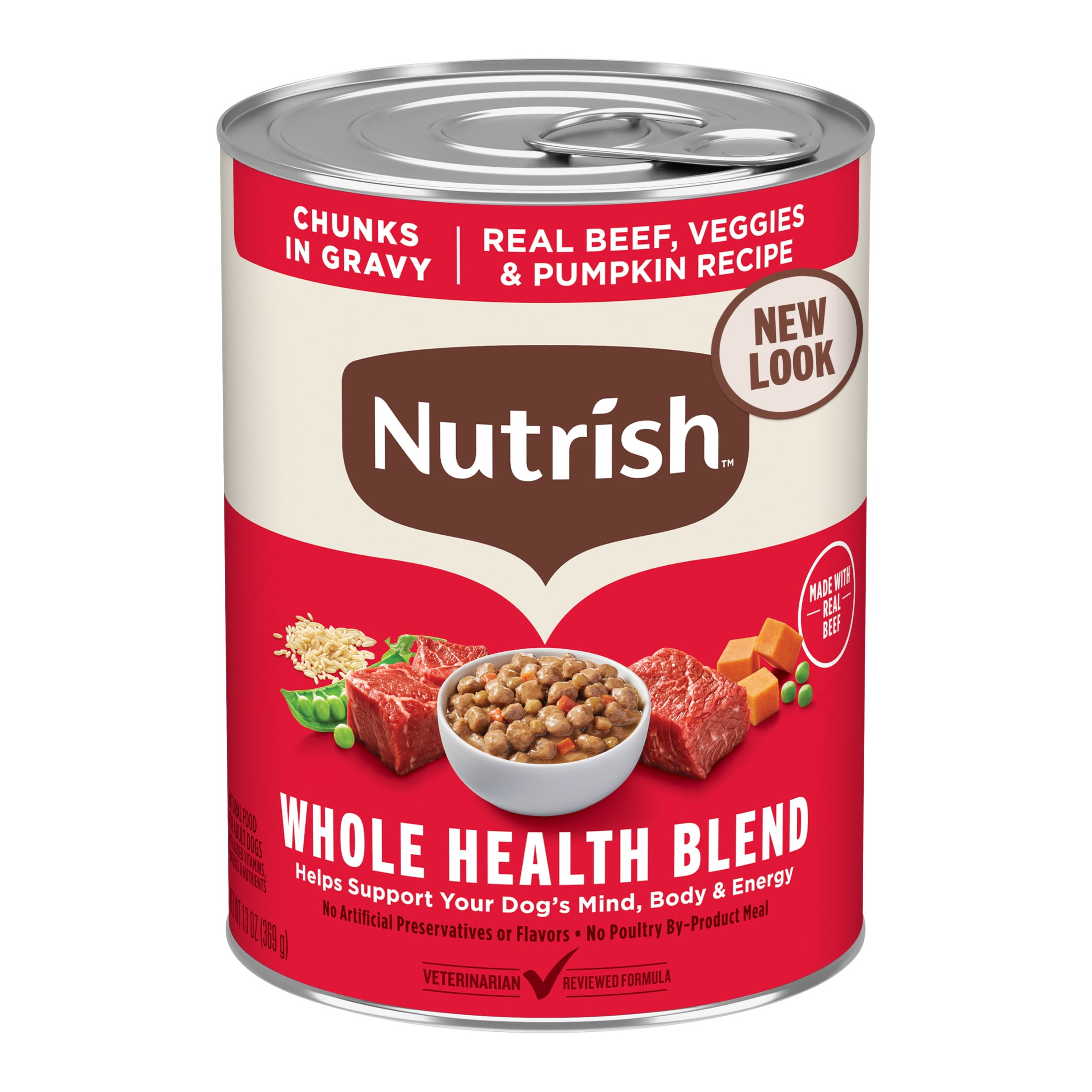 ドッグフード RIRI Rachael Ray Nutrish Real Beef & Pumpkin Paté Wet Dog Food, 13 oz