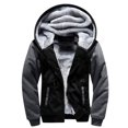 thumbnail image 2 of Sudadera con capucha y cremallera de forro polar para hombre, chaquetas de manga larga, sudadera gruesa, sudadera informal con capucha, 2 of 5
