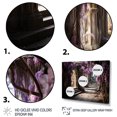 thumbnail image 3 of Designart "Japon Art violet Wisteria Archway I" Japanese Floater Framed Wall Art Print, 3 of 7