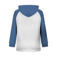 thumbnail image 5 of Htigea Zip Up Hoodies for Women Color Block Long Sleeve Hooded Sweatshirts Fall Fashion Sweatshirt with Pockets Blue XXL, 5 of 7