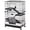 Gray, variant on Demi Bonn 32" Large Hamster Cage, Rabbit Hutch with Tubing System, Running Wheel, Ramps, Platforms, 4-Level Small Animal Habitats for Bunny, Chinchillas, Ferret, Gray