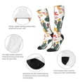 thumbnail image 3 of Naloa Summer Cactus With Blooming Thigh High Socks Extra Long Stretchy Sock Women Over Knee High Opaque Stocking Daily Wear, 3 of 6