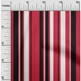 thumbnail image 1 of oneOone Rayon Bright Red Fabric Stripes Craft Projects Decor Fabric Printed By The Yard 56 Inch Wide-6FL, 1 of 4