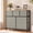 Ink Green, variant on Gianna Chest of Drawers with 7 Fabric Drawers, Drawer Cabinet, Organization Furniture for Kitchen, Office, Hallway, Light Green